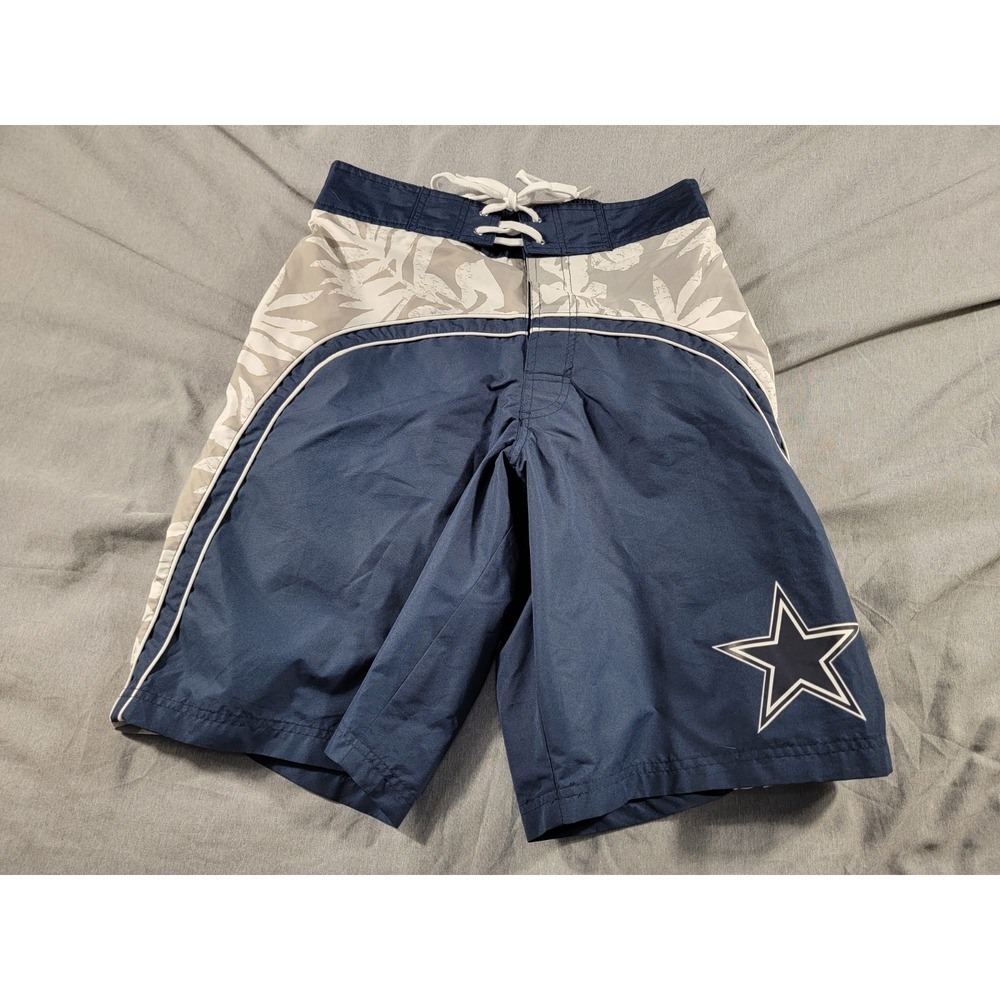 Dallas Cowboys‎ Board Shorts NFL Team Apparel Swim Trunks Mesh Lined Men Medium